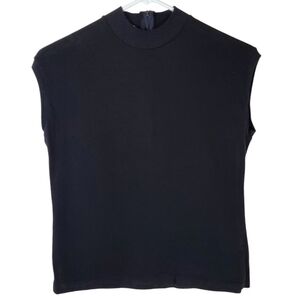 2277 * Beeline Sleeveless High Neck Top Black Size M Vintage 60s 70s